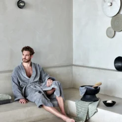 KYOTO Badjas | Grey 7 KYOTO Badjas | Grey -Vandyck Winkel BAEG17201 011 2