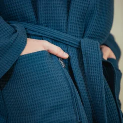 BIARRITZ Badjas | Navy -Vandyck Winkel BAGE20106 036 3