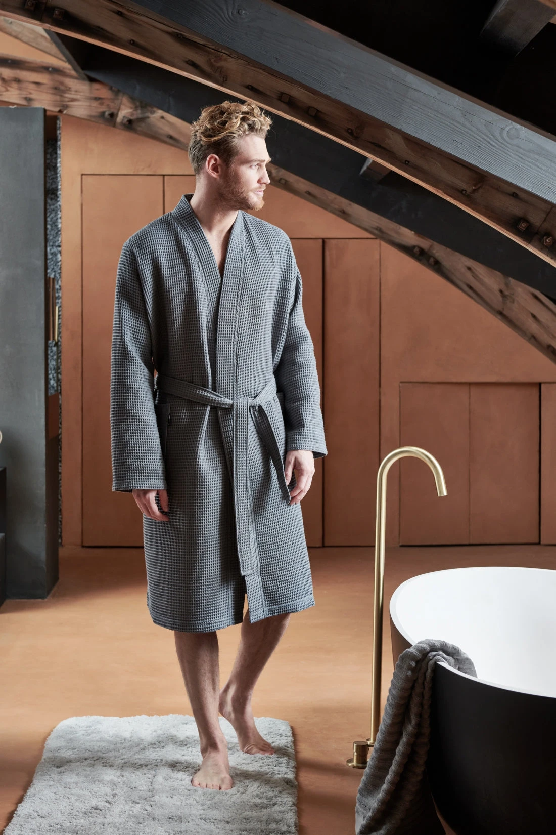 BIARRITZ Badjas | Steelgrey 4 BIARRITZ Badjas | Steelgrey - Afbeelding 2