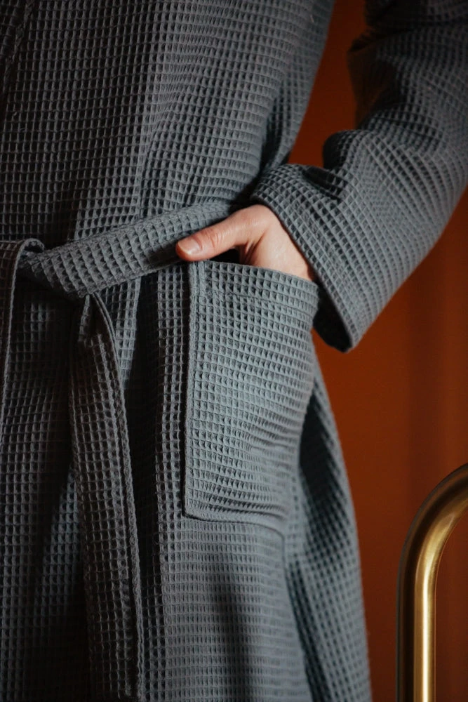 BIARRITZ Badjas | Steelgrey 5 BIARRITZ Badjas | Steelgrey - Afbeelding 3