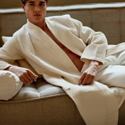 BIARRITZ Badjas | Cream Tan 14 BIARRITZ Badjas | Cream Tan -Vandyck Winkel BAGE22104 189 2