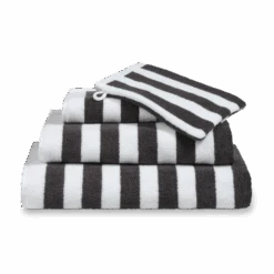 VERONA STRIPES Badgoed | Off Black