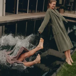 PRESTIGE UNI Badjas | Smoke Green -Vandyck Winkel BAPA19202 814 0