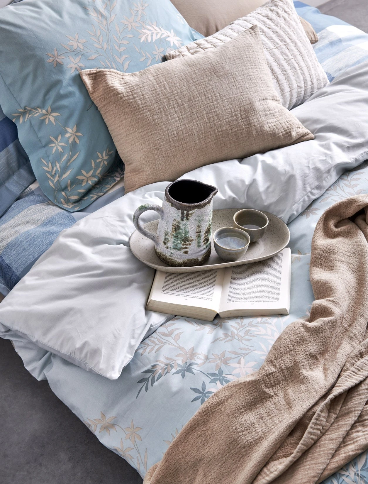 FRIZZLE Dekbedovertrek | Pearl Blue 4 FRIZZLE Dekbedovertrek | Pearl Blue - Afbeelding 2