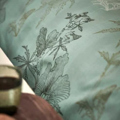 GREEN GIFT Dekbedovertrekset | Smoke Green -Vandyck Winkel CLBB24210 814 5