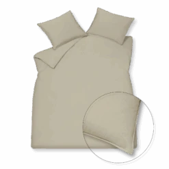 WASHED COTTON Dekbedovertrek | Stone