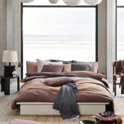 WASHED COTTON Dekbedovertrek | Stone -Vandyck Winkel CLLA20201 169 4