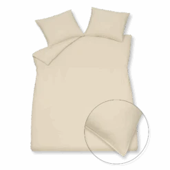 WASHED COTTON Dekbedovertrek | Cream Tan