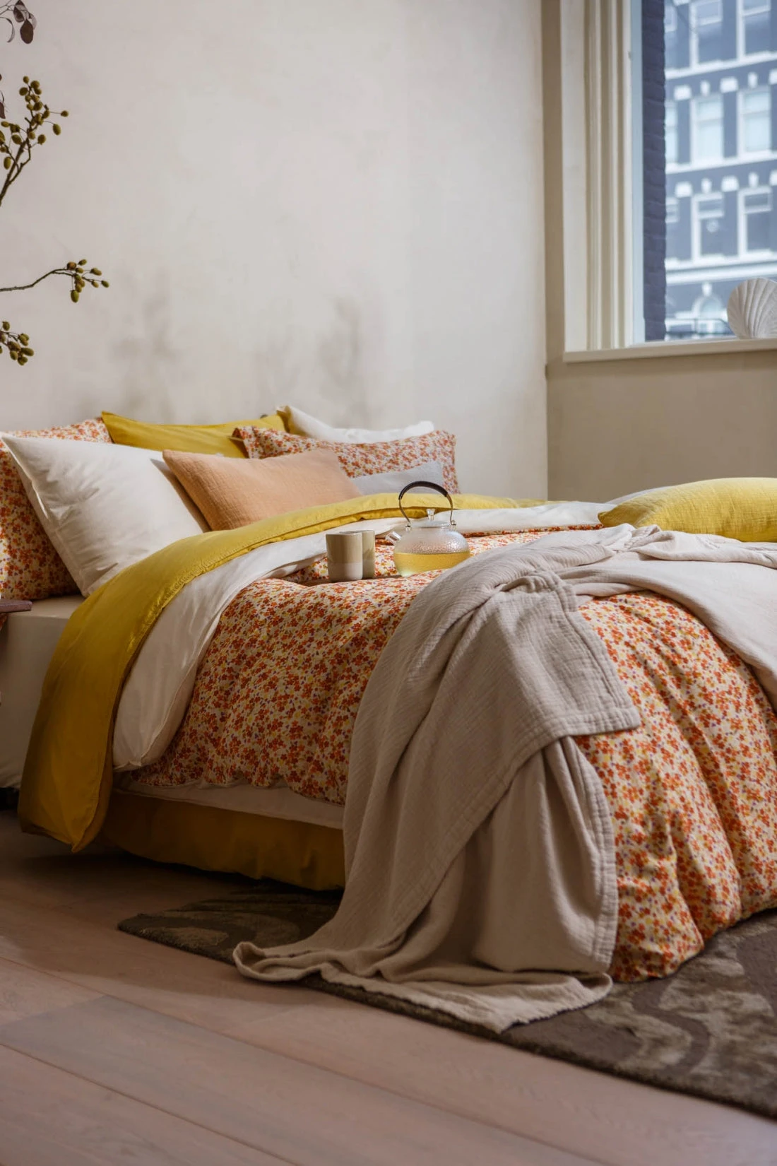 WASHED COTTON Dekbedovertrek | Cream Tan 6 WASHED COTTON Dekbedovertrek | Cream Tan - Afbeelding 4