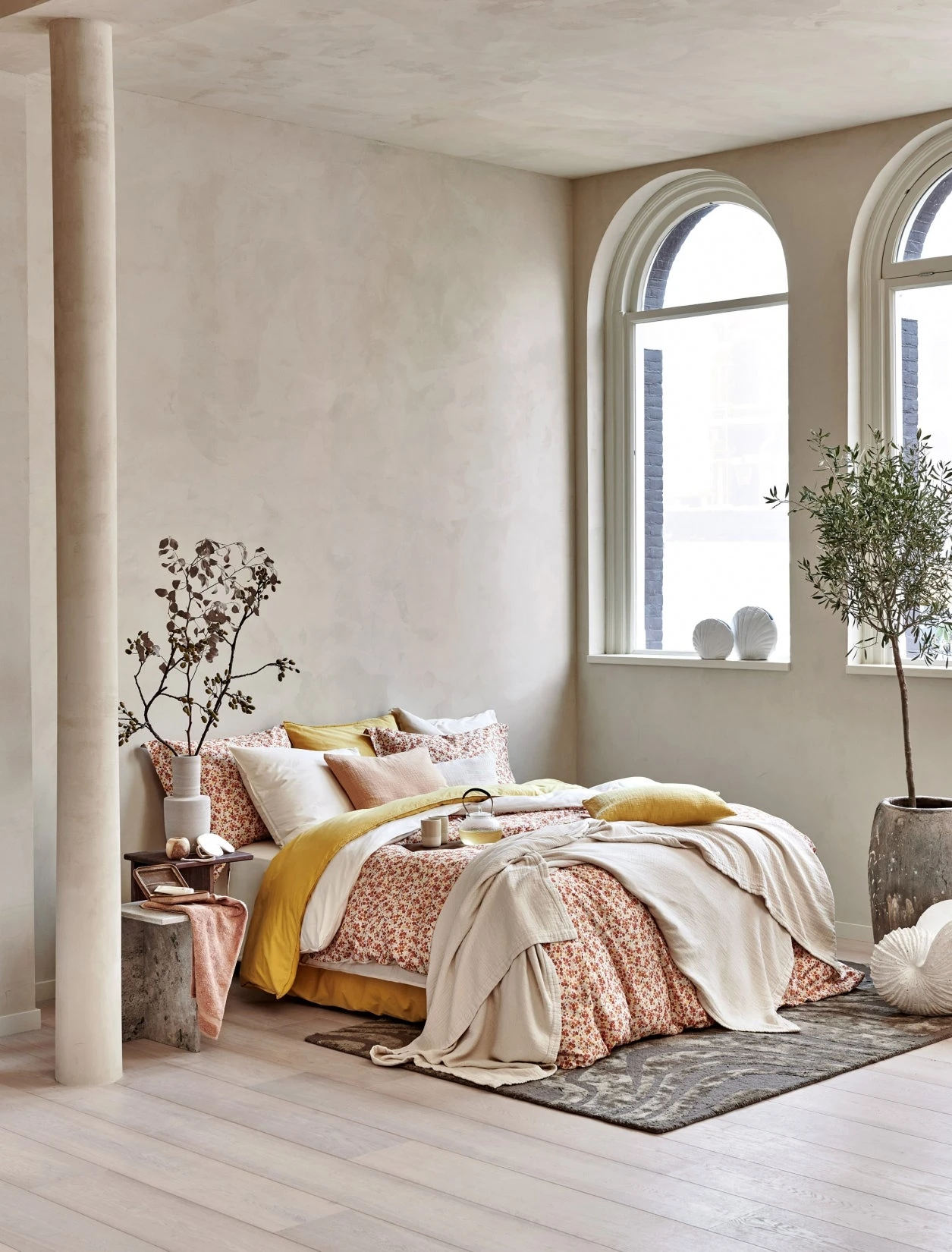 WASHED COTTON Dekbedovertrek | Apricot Blush 4 WASHED COTTON Dekbedovertrek | Apricot Blush - Afbeelding 2