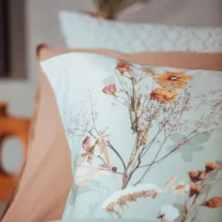 COTTON BLOOM Dekbedovertrek | Smoke Green -Vandyck Winkel Cotton Bloom