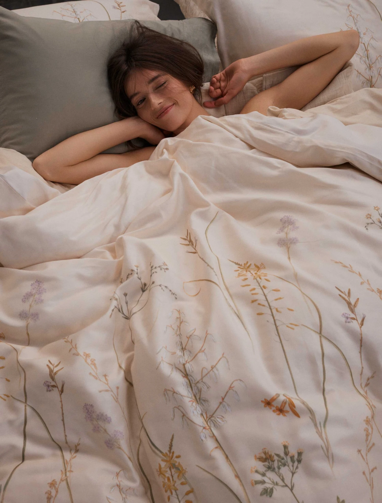 SOOTHING DREAMS XL Dekbedovertrekset | Sand 4 SOOTHING DREAMS XL Dekbedovertrekset | Sand - Afbeelding 2