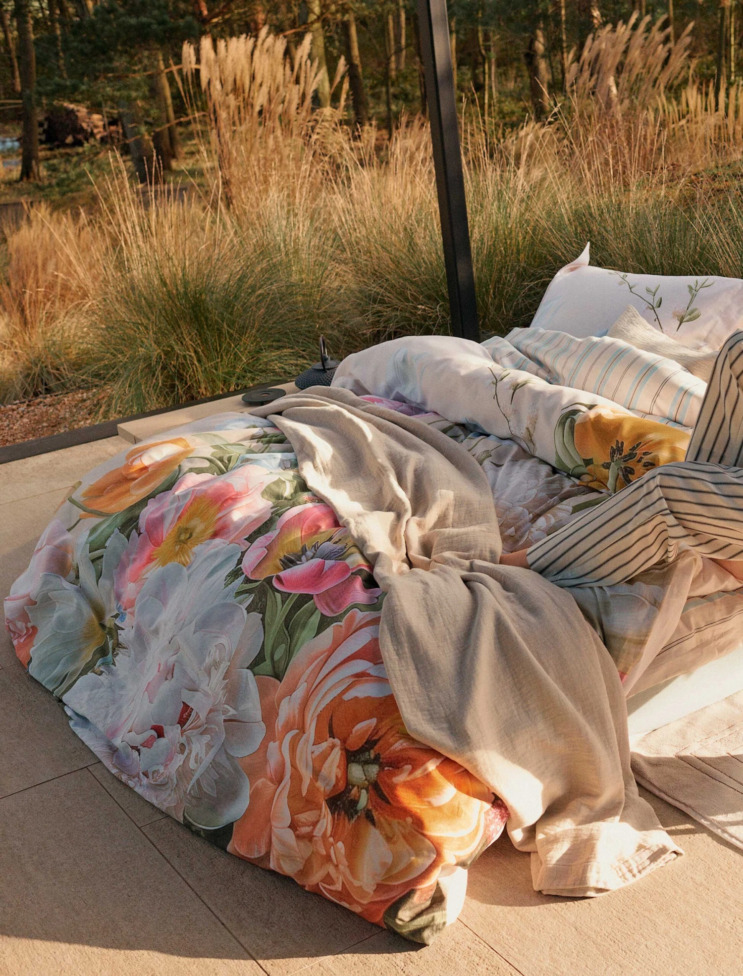 SERENE LINES Dekbedovertrekset | Powder Blue 4 SERENE LINES Dekbedovertrekset | Powder Blue - Afbeelding 2