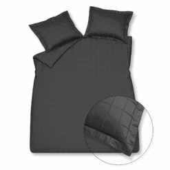 HOME 78 Dekbedovertrek | Off Black