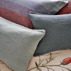 HOLIDAY Dekbedovertrekset | Cream Tan -Vandyck Winkel Holiday en Seaside in multi Pure 68 in smoke green en sage green 5