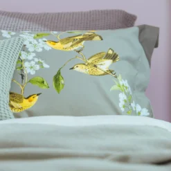 HOLLY Dekbedovertrek | Light Olive -Vandyck Winkel Holly