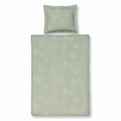 ANIMAL KIDS Dekbedovertrek | Pale Olive