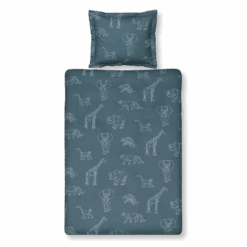 SAFARI KIDS Dekbedovertrek | Vintage Blue