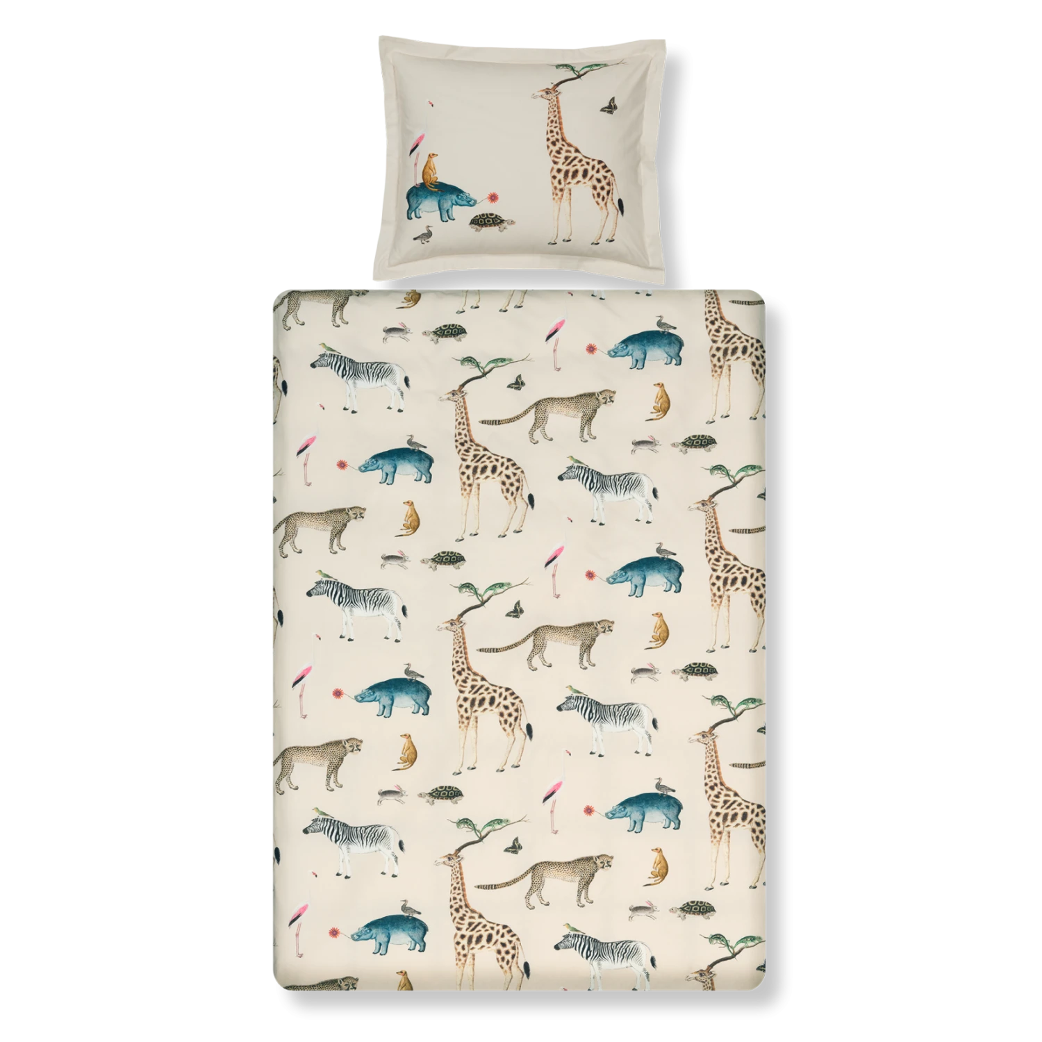 WILD ANIMALS Dekbedovertrek | Cream Tan 3 WILD ANIMALS Dekbedovertrek | Cream Tan