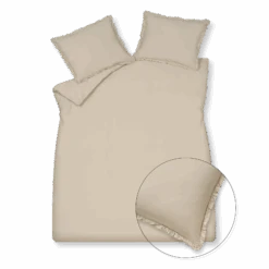 PURE 83 Percale Ruffle Dekbedovertrekset | Linen