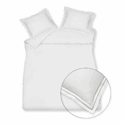 PURITY NAPELS Dekbedovertrek | Off Black