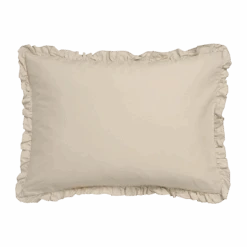 PURE 83 Percale Ruffle Dekbedovertrekset | Linen -Vandyck Winkel Pure83 028Linen 40x55 Web