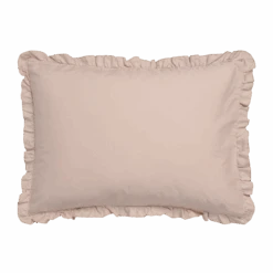 PURE 83 Percale Ruffle Dekbedovertrekset | Blush -Vandyck Winkel Pure83 110Blush 40x55 Web