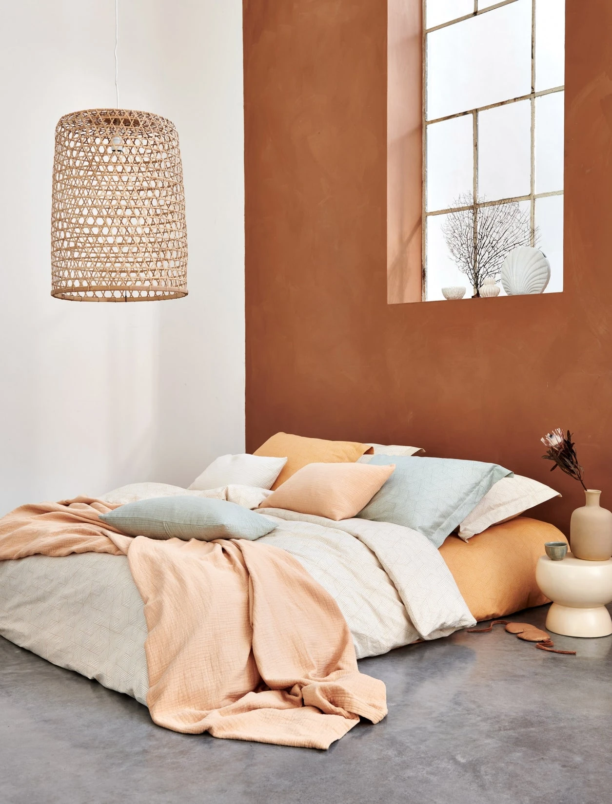 GEOMETRICAL Dekbedovertrek | Apricot Blush 4 GEOMETRICAL Dekbedovertrek | Apricot Blush - Afbeelding 2