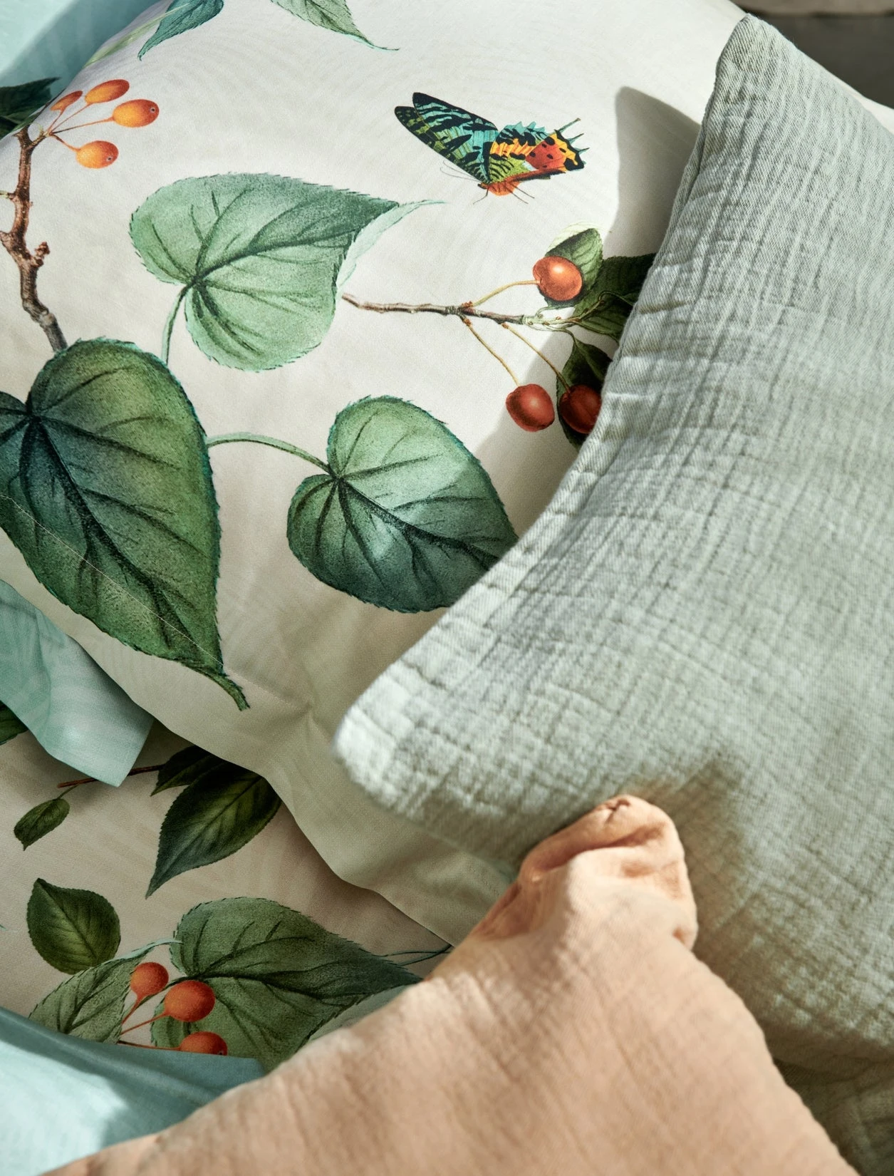 FRUIT GARDEN Dekbedovertrekset | Cream Tan 6 FRUIT GARDEN Dekbedovertrekset | Cream Tan - Afbeelding 4