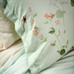 GARDENIA Dekbedovertrekset | Smoke Green -Vandyck Winkel SAM124106 814 3