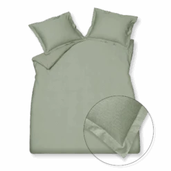 FIZZY Dekbedovertrek | Pale Olive