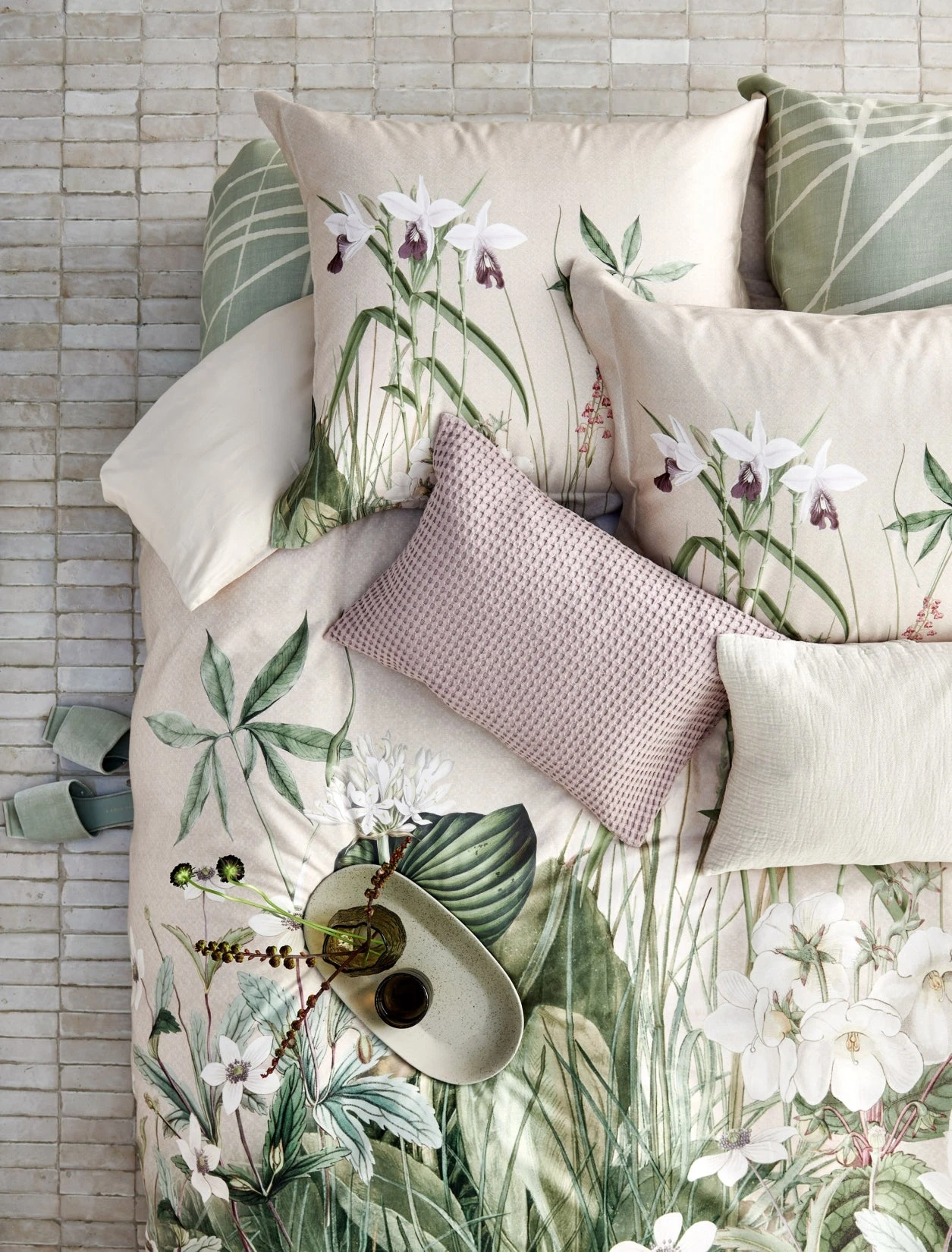 PALM SPRING Dekbedovertrek | Stone 4 PALM SPRING Dekbedovertrek | Stone - Afbeelding 2