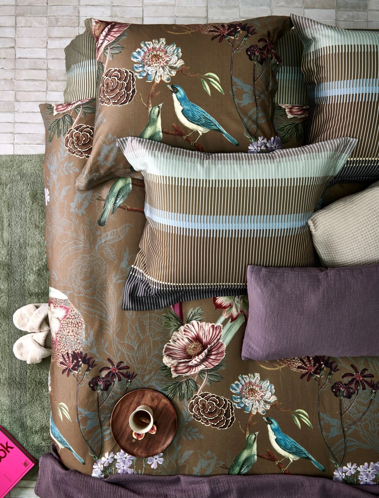 FLORAL BIRD Dekbedovertrek | Multi 4 FLORAL BIRD Dekbedovertrek | Multi - Afbeelding 2