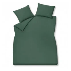 WASHED COTTON Dekbedovertrek XL | Dark Green
